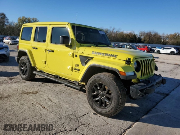 2023 Jeep Wrangler Sport with VIN 1C4HJXDN2PW562603, listed as a Copart auction lot 81111784 with 24,293 mi miles and Salvage Title. Bid and sale history available at DreamBid. Image 4.