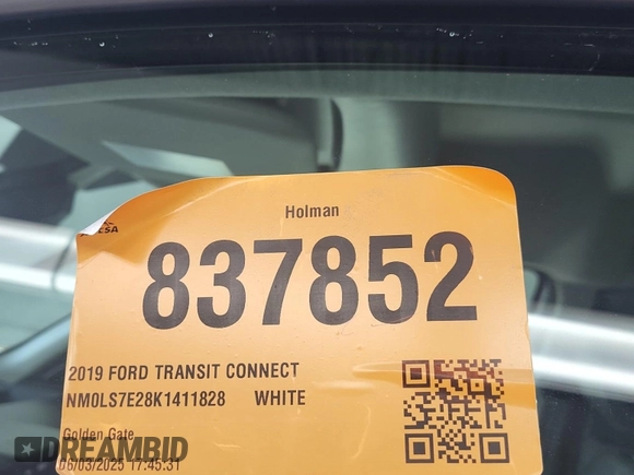 2019 Ford Transit Connect XL z VIN NM0LS7E28K1411828, wystawiony jako IAAI lot #42516582 z przebiegiem 84 198 mil mil oraz . Historia ofert i sprzedaży dostępna na DreamBid. Obrazek 17.