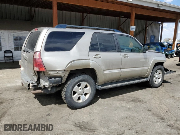 2004 Toyota 4Runner SR5 with VIN JTEBU14R840036080, listed as a Copart auction lot 54222915 with 216,455 mi miles and Salvage title. Bid and sale history available at DreamBid. Image 3.