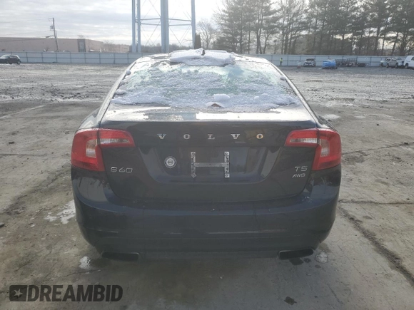 2016 Volvo S60 T5 Premier with VIN YV1612TK5G2398069, listed as a Copart auction lot 44574905 with 59,268 mi miles and Salvage Title. Bid and sale history available at carsss.com. Image 6.