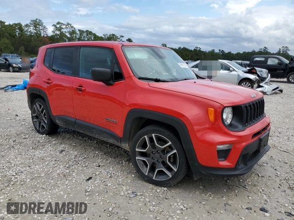 2020 Jeep Renegade Jeepster z VIN ZACNJAAB2LPL87851, wystawiony jako Copart lot #78611214 z przebiegiem 103 630 mil mil oraz Szkoda całkowita • Salvage title. Historia ofert i sprzedaży dostępna na DreamBid. Obrazek 4.