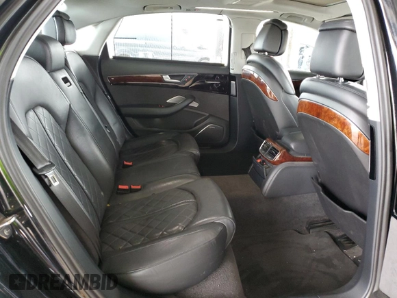 2013 Audi A8 L 3.0L with VIN WAURGAFD7DN004393, listed as a Copart auction lot 48186015 with 98,174 mi miles and Salvage Title. Bid and sale history available at carsss.com. Image 10.