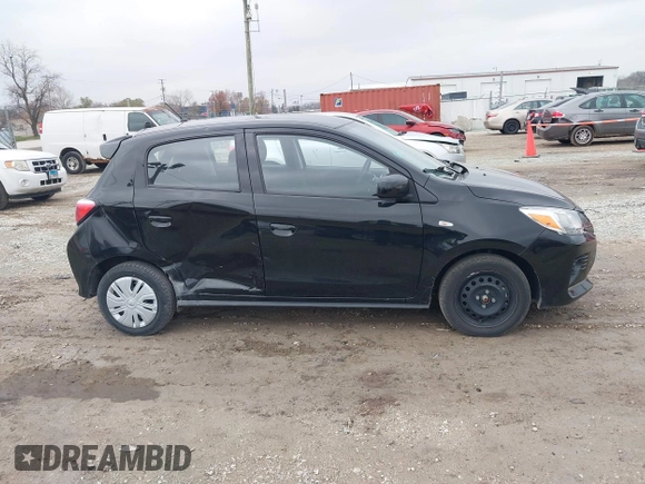 2022 Mitsubishi Mirage ES z VIN ML32AUHJ2NH003729, wystawiony jako IAAI lot #40956433 z przebiegiem 38 536 mil mil oraz . Historia ofert i sprzedaży dostępna na DreamBid. Obrazek 13.