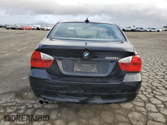 2007 BMW 3 Series 328i with VIN WBAVA37507NL12948, listed as a Copart auction lot 50275915 with 357,156 mi miles and Salvage title. Bid and sale history available at DreamBid. Image 6.