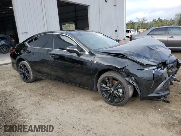 2024 Lexus ES 300h with VIN 58ABA1C15RU043954, listed as a Copart auction lot 44977915 with 9,880 mi miles and Salvage title. Bid and sale history available at DreamBid. Image 4.