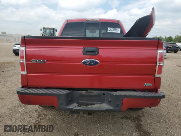 2010 Ford F-150 XL with VIN 1FTFW1EV5AFD92782, listed as a Copart auction lot 56856665 with 163,169 mi miles and Salvage title. Bid and sale history available at DreamBid. Image 6.