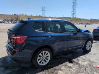 2017 BMW X3 sDrive28i with VIN 5UXWZ7C30H0V93495, listed as a Copart auction lot 52865645 with 64,102 mi miles and Salvage Title. Bid and sale history available at carsss.com. Image 3.