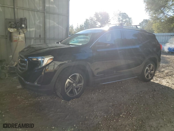 2020 GMC Terrain SLT with VIN 3GKALVEV7LL216873, listed as a Copart auction lot 86189834 with 93,410 mi miles and Salvage Title. Bid and sale history available at carsss.com. Image 1.