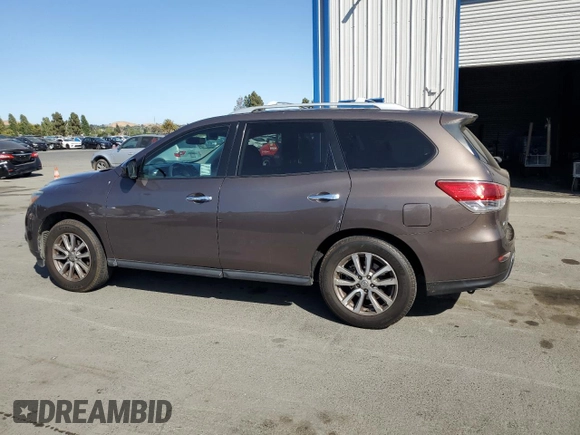2015 Nissan Pathfinder S with VIN 5N1AR2MN5FC640834, listed as a Copart auction lot 61502805 with 149,780 mi miles and Salvage title. Bid and sale history available at DreamBid. Image 2.