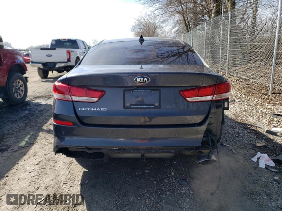 2019 Kia Optima LX with VIN 5XXGT4L31KG279088, listed as a Copart auction lot 50172065 with 100,353 mi miles and Salvage Title. Bid and sale history available at carsss.com. Image 6.