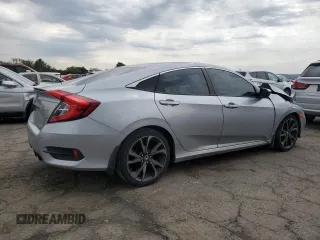 2020 Honda Civic Sedan Sport with VIN 2HGFC2F82LH565281, listed as a Copart auction lot 52740785 with 70,911 mi miles and Salvage Title. Bid and sale history available at carsss.com. Image 3.