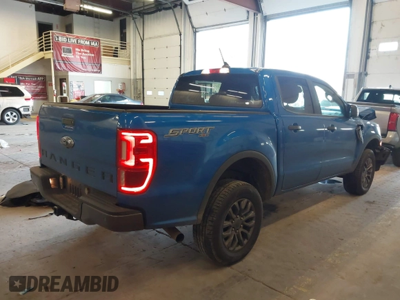 2021 Ford Ranger XL with VIN 1FTER4FH1MLD50693, listed as a IAAI auction lot 41745520 with 72,055 mi miles. Bid and sale history available at carsss.com. Image 4.