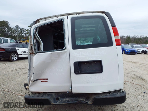 2016 Chevrolet Express Cargo Van with VIN 1GCWGBFF9G1274606, listed as a IAAI auction lot 41566652 with 296,452 mi miles. Bid and sale history available at carsss.com. Image 16.