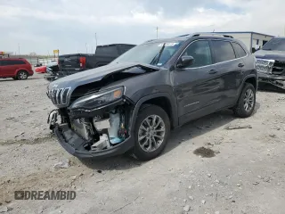 2020 Jeep Cherokee Latitude Plus with VIN 1C4PJMLB7LD554861, listed as a Copart auction lot 52379475 with 59,556 mi miles and Salvage Title. Bid and sale history available at DreamBid. Image 1.