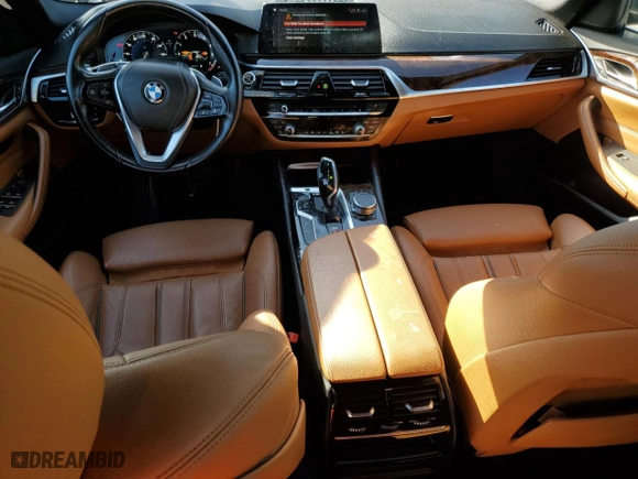2019 BMW 5 Series 530i with VIN WBAJA5C54KBX87318, listed as a Copart auction lot 46714495 with 101,242 mi miles and Salvage Title. Bid and sale history available at carsss.com. Image 8.