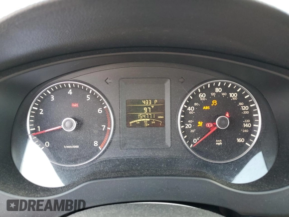 2012 Volkswagen Jetta SE with VIN 3VWDP7AJ7CM062149, listed as a Copart auction lot 62779485 with 154,771 mi miles and Salvage title. Bid and sale history available at DreamBid. Image 9.