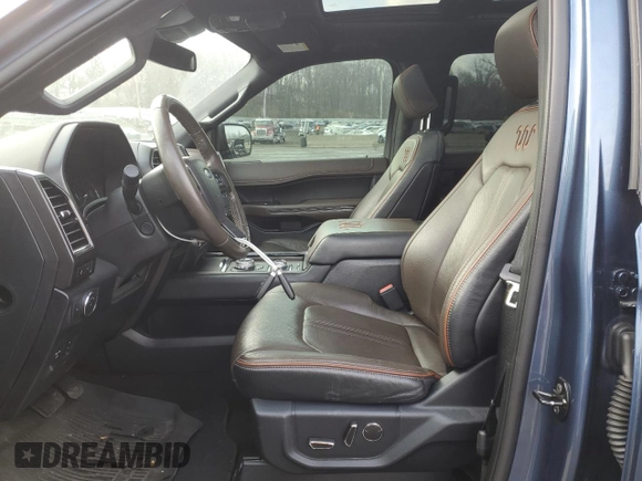 2020 Ford Expedition Max King Ranch with VIN 1FMJK1PT0LEA92850, listed as a Copart auction lot 88413115 with 52,652 mi miles and Salvage Title. Bid and sale history available at DreamBid. Image 7.