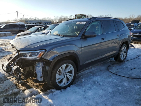 2022 Volkswagen Atlas SE with VIN 1V2WR2CA8NC543441, listed as a Copart auction lot 87537335 with 64,933 mi miles and Non repairable. Bid and sale history available at DreamBid. Image 1.
