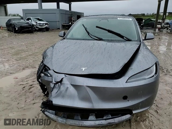 2025 Tesla Model 3 Long Range with VIN 5YJ3E1EA9SF918209, listed as a Copart auction lot 41908235 with Not provided miles and Salvage title. Bid and sale history available at DreamBid. Image 12.