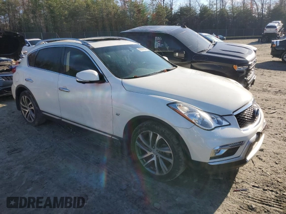 2017 Infiniti QX50 z VIN JN1BJ0RR2HM413424, wystawiony jako Copart lot #82097804 z przebiegiem Nie podano mil oraz Szkoda całkowita • Salvage title. Historia ofert i sprzedaży dostępna na DreamBid. Obrazek 4.