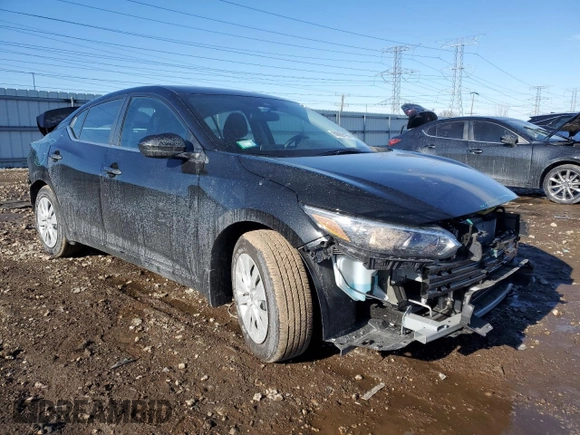 2024 Nissan Sentra S with VIN 3N1AB8BV6RY389805, listed as a Copart auction lot 88869195 with 3,638 mi miles and Salvage Title. Bid and sale history available at carsss.com. Image 4.