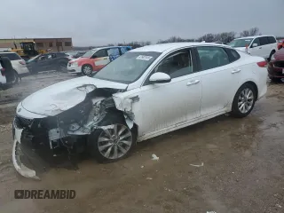 2017 Kia Optima EX with VIN 5XXGU4L3XHG143614, listed as a Copart auction lot 47607915 with 114,617 mi miles and Salvage title. Bid and sale history available at DreamBid. Image 1.