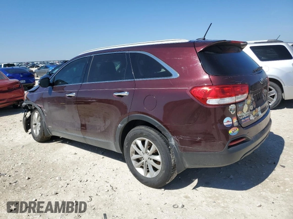 2017 Kia Sorento LX with VIN 5XYPGDA32HG193056, listed as a Copart auction lot 45676215 with 120,100 mi miles and Salvage Title. Bid and sale history available at carsss.com. Image 2.