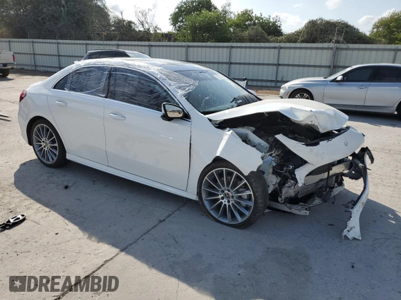 2022 Mercedes-Benz A 220 with VIN W1K3G4FB9NJ366958, listed as a Copart auction lot 79214284 with Not provided miles and Salvage title. Bid and sale history available at DreamBid. Image 4.