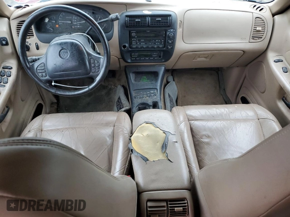 1999 Mercury Mountaineer with VIN 4M2DU55P5XUJ16364, listed as a Copart auction lot 57493435 with 166,256 mi miles and Clean title. Bid and sale history available at DreamBid. Image 8.