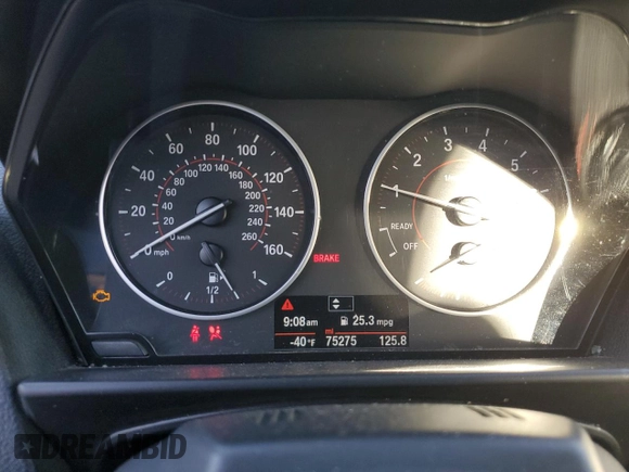 2016 BMW 2 Series M235i with VIN WBA1M1C53GV578545, listed as a Copart auction lot 83549824 with 75,275 mi miles and Salvage Title. Bid and sale history available at carsss.com. Image 9.