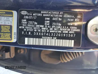 2018 Kia Optima LX with VIN 5XXGT4L32JG191567, listed as a Copart auction lot 88325355 with 105,360 mi miles and Clean Title. Bid and sale history available at carsss.com. Image 12.