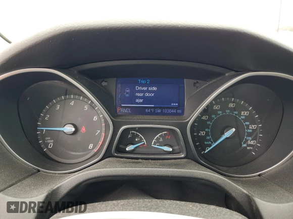 2013 Ford Focus SE with VIN 1FADP3F22DL159040, listed as a Copart auction lot 54427995 with 103,044 mi miles and Salvage Title. Bid and sale history available at carsss.com. Image 9.