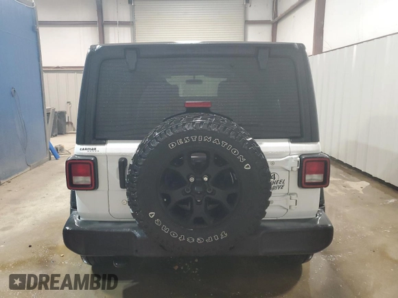 2020 Jeep Wrangler Unlimited Willys with VIN 1C4HJXDN2LW170053, listed as a Copart auction lot 50265365 with 76,682 mi miles and Clean title. Bid and sale history available at DreamBid. Image 6.