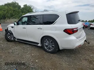 2019 Infiniti QX80 LUXE with VIN JN8AZ2NE6K9227058, listed as a Copart auction lot 64134284 with 89,785 mi miles and Salvage Title. Bid and sale history available at carsss.com. Image 2.