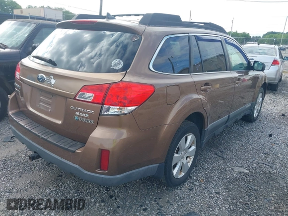 2011 Subaru Outback 2.5i Limited Pwr Moon with VIN 4S4BRBKC8B3320374, listed as a IAAI auction lot 42169840 with 186,580 mi miles. Bid and sale history available at carsss.com. Image 4.