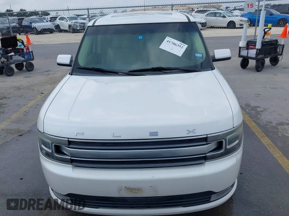 2014 Ford Flex Limited with VIN 2FMGK5D83EBD13566, listed as a IAAI auction lot 41706352 with 183,184 mi miles. Bid and sale history available at carsss.com. Image 12.