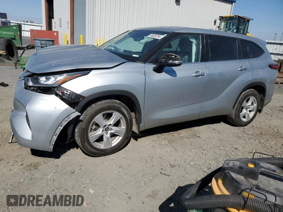 2020 Toyota Highlander L with VIN 5TDCZRBH1LS503483, listed as a Copart auction lot 69920294 with Not provided miles and Salvage title. Bid and sale history available at DreamBid. Image 1.