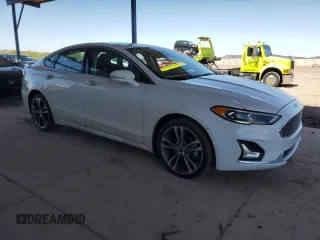 2020 Ford Fusion Titanium with VIN 3FA6P0D94LR191852, listed as a Copart auction lot 56948825 with 116,138 mi miles and Salvage title. Bid and sale history available at DreamBid. Image 4.