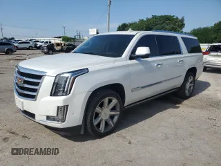 2017 Cadillac Escalade ESV Premium Luxury z VIN 1GYS4JKJ1HR217731, wystawiony jako Copart lot #61432585 z przebiegiem 95 348 mil mil oraz Czysty tytuł • Clean title. Historia ofert i sprzedaży dostępna na DreamBid. Obrazek 1.