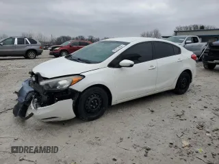 2016 Kia Forte LX with VIN KNAFK4A67G5595101, listed as a Copart auction lot 83314634 with 102,434 mi miles and Clean Title. Bid and sale history available at carsss.com. Image 1.