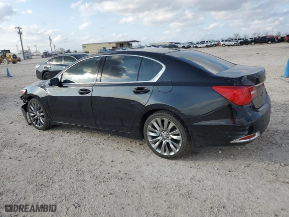 2016 Acura RLX Tech Pkg with VIN JH4KC1F58GC001638, listed as a Copart auction lot 43787985 with 66,701 mi miles and Salvage Title. Bid and sale history available at carsss.com. Image 2.
