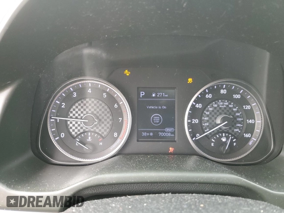 2020 Hyundai Elantra SEL with VIN 5NPD84LF3LH503353, listed as a Copart auction lot 46590275 with 70,008 mi miles and Non Repairable. Bid and sale history available at carsss.com. Image 9.