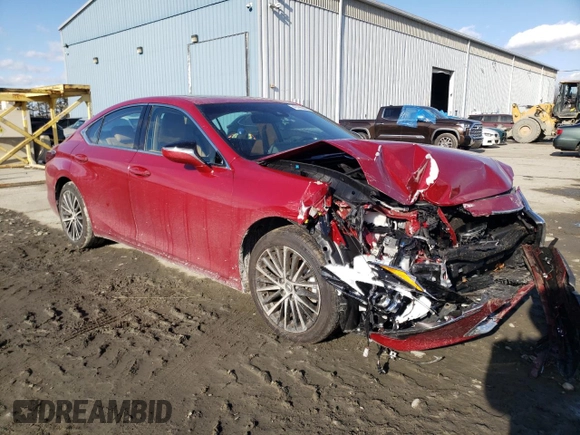 2024 Lexus ES with VIN 58ADZ1B14RU164168, listed as a Copart auction lot 42786265 with 8,627 mi miles and Salvage Title. Bid and sale history available at carsss.com. Image 4.