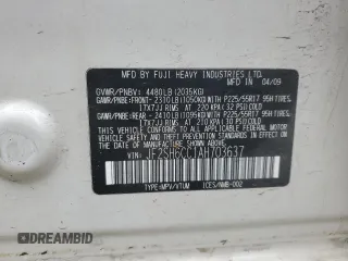 2010 Subaru Forester X Premium with VIN JF2SH6CC1AH703637, listed as a Copart auction lot 57722085 with 161,836 mi miles and Salvage title. Bid and sale history available at DreamBid. Image 12.