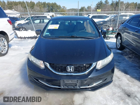 2014 Honda Civic Sedan EX with VIN 2HGFB2F80EH549151, listed as a IAAI auction lot 41651689 with 131,979 mi miles. Bid and sale history available at carsss.com. Image 11.
