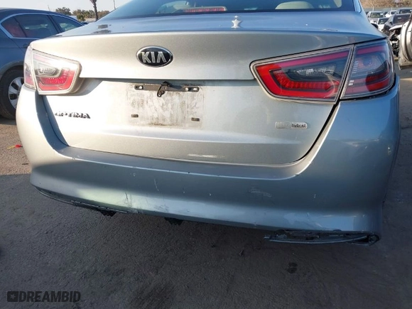 2014 Kia Optima Hybrid LX with VIN KNAGM4AD4E5070619, listed as a IAAI auction lot 41537856 with NaN miles. Bid and sale history available at carsss.com. Image 15.