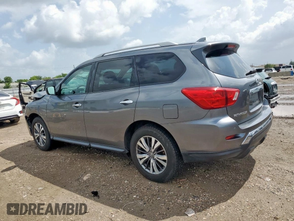2019 Nissan Pathfinder SV with VIN 5N1DR2MN4KC619822, listed as a Copart auction lot 61045755 with 76,405 mi miles and Salvage title. Bid and sale history available at DreamBid. Image 2.