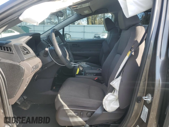 2021 Honda Odyssey EX with VIN 5FNRL6H57MB036907, listed as a Copart auction lot 44449705 with 40,863 mi miles and Salvage Title. Bid and sale history available at DreamBid. Image 7.