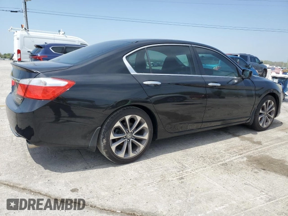 2014 Honda Accord Sport with VIN 1HGCR2F55EA190687, listed as a Copart auction lot 52966815 with 147,689 mi miles and Salvage Title. Bid and sale history available at DreamBid. Image 3.