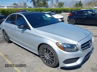 2017 Mercedes-Benz C C 300 with VIN 55SWF4JB4HU219037, listed as a IAAI auction lot 41823696 with 77,577 mi miles. Bid and sale history available at carsss.com. Image 1.